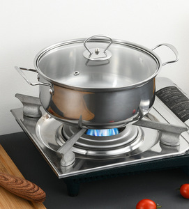 Cookware <strong>Pots</strong> Stainless Steel Non Stick Kitchen Chinese <strong>Sets</strong> <strong>Nonstick</strong> Cooking <strong>Pot</strong> <strong>Set</strong> Natural 5pcs - Product Image 4