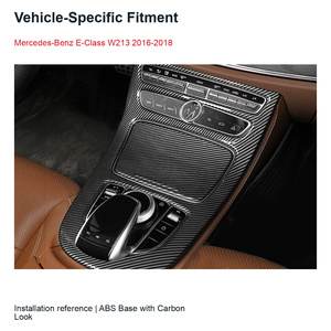 Juego de Cubiertas Decorativas para Consola Central con Aspecto de Carbono para Mercedes-Benz Clase E W213 2016-2018 - Product Image 3