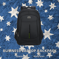 Nueva Mochila de Lujo Casual para Negocios, Gran Capacidad, para Portátil, con Forro de Nailon y Patrón de Letras, para Hombre