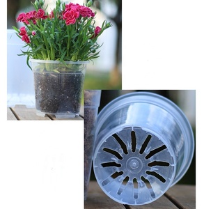 <span class=keywords><strong>Maceta</strong></span> <span class=keywords><strong>Transparente</strong></span> de PP Ecológica para Control de Raíces, Diseño de Orquídea Mariposa, para Hogar y Jardín - Product Image 6