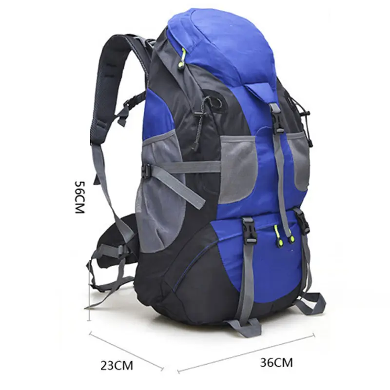 50L di Grande Capienza Zaino Da Trekking Trekking Bag con la Copertura Della Pioggia per Viaggi di Arrampicata e Alpinismo Zaino