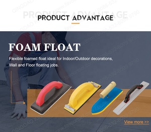 Outil de construction professionnel de qualité industrielle pour maçon, flotteur à jointoiement en caoutchouc/EVA/éponge, truelle à <span class=keywords><strong>carrelage</strong></span> 230x85mm - Product Image 5