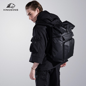 Kingsons Laptop Backpack Large Capacity 20-35L Multi Functional <b>Computer</b> <b>Bag</b> Unisex Everyday Use Solid Color - Product Image 2