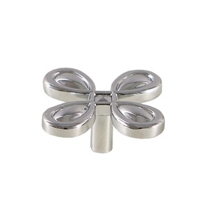 Furniture Handle Four Leaf Clover Shape Brass Drawer Wardrobe Knob Gold Silver Minimalist Design - Product Image 4