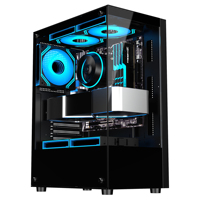 Boîtier de PC de jeu ATX avec panneau latéral transparent AntarcChill, design OEM, boîtier de PC de bureau OEM