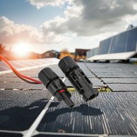 Connecteurs solaires photovoltaïques EmperySolar New Energy en cuivre étamé noir, étanches, pour une utilisation entre -40°C et +85°C