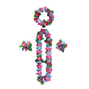 Tropical Hawaïen Hibiscus Artificielle Fleur Collier Artificielle Hawaïen Leis Hawaii Lei Ensemble En Gros Soie Leis Guirlande Guirlande - Product Image 5