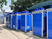 Toilettes mobiles de luxe en conteneur de 20 pieds, toilettes publiques portables haut de gamme pour les grands événements et les lieux