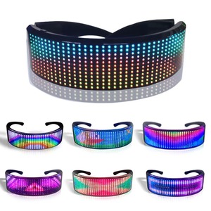 Fashion Smart Wireless <b>LED</b> Eye Glasses with App Control <b>Micro</b> USB Charging Glow in Dark <b>Lights</b> for Parties - Product Image 2