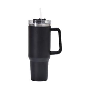 Tazza Termica in Acciaio Inox a Doppia Parete da 40oz con Manico e Cannuccia Personalizzabile - Product Image 1