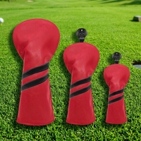 Housse de club de golf en cuir PU durable de qualité supérieure, à rayures obliques, populaire, imperméable, accessoire d'extérieur, option logo personnalisé RR