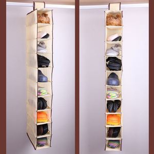 Non-woven Fabric Foldable Wardrobe Hanging Storage Bag Single Tier Multifunctional Clothing Storage <b>Shoe</b> Box Dustproof - Product Image 3