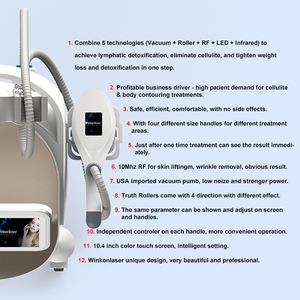 Máquina Profesional de Adelgazamiento Corporal con Vacumterapia y Radiofrecuencia Winkonlaser <span class=keywords><strong>para</strong></span> <span class=keywords><strong>Tratamiento</strong></span> de Drenaje Linfático <span class=keywords><strong>en</strong></span> Salón - Product Image 6