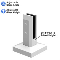 Balustrades et rampes en acier inoxydable Duplex 2205 avec robinet en verre, hauteur réglable pour balcon et rampes d'escalier