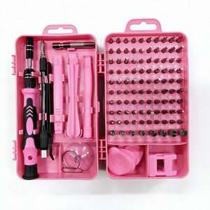 Kit de tournevis 115-en-1 en acier au chrome-vanadium PP+TPR avec ventouse, outils de levier, support magnétique, clés ajustables et outil roulant 1 - Product Image 1