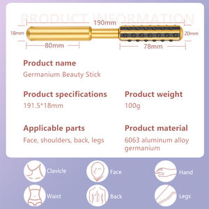 Nuovissimo marchio privato personalizzato Anti-rughe barra al germanio rullo di bellezza bastone di sollevamento del viso massaggiatore per il viso - Product Image 5