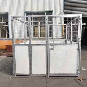 Structure de <span class=keywords><strong>box</strong></span> pour <span class=keywords><strong>chevaux</strong></span> <span class=keywords><strong>en</strong></span> métal galvanisé à chaud, robuste et portable, <span class=keywords><strong>kit</strong></span> de <span class=keywords><strong>box</strong></span> préfabriqué avec panneau de verrouillage sécurisé - Product Image 2
