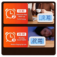 Buchstaben-Einsatzmodul für Outdoor-LED-Riesen-Smart-Desktop-Kalender, Mini-Frühlings-Leuchtdigital-Terminplaner mit Tages- und Zeitalarm-Uhr-Set
