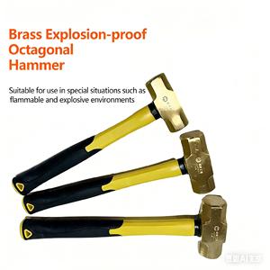 Martello di sicurezza antiscintilla in ottone e rame al berillio, prodotto in Cina da fabbrica OEM, per l'industria del gas naturale e chimica - Product Image 2