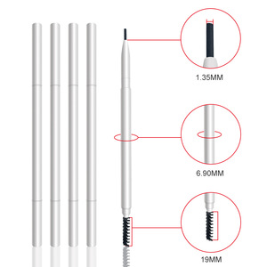Marque privée <span class=keywords><strong>Crayon</strong></span> à sourcils <span class=keywords><strong>blanc</strong></span> Logo personnalisé Stylo à sourcils végétalien étanche <span class=keywords><strong>Crayon</strong></span> à sourcils personnalisé avec brosse - Product Image 1