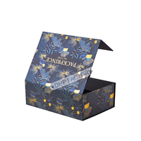 Boîtes cadeaux pliables à la mode avec aimants design personnalisé Boîtes pliantes en carton rigide à rabat réutilisables avec poignée pour vêtements chaussures