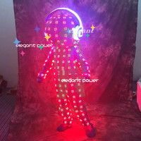 Vêtements de robot à LED Vêtements de performance lumineux pour scène Costumes de DJ Costume de robot à lumière LED pour la fête en boîte de nuit