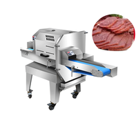 Machine commerciale de trancheuse de poitrine de poulet Machine entièrement automatique de trancheuse de viande de boeuf Machine de tranchage de viande de légume de fruit