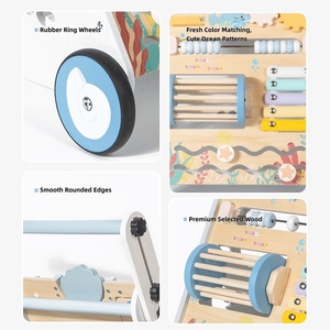 Jouet de <span class=keywords><strong>marche</strong></span> multifonctionnel scientifique en <span class=keywords><strong>bois</strong></span> pour bébés et tout-petits, sûr et éducatif, de haute qualité, pour l'apprentissage précoce des enfants - Product Image 5