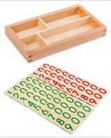 Tarjetas de Números del 1 al 9000 para Bebés, Material Didáctico Montessori, Juguetes Educativos de Madera para Niños