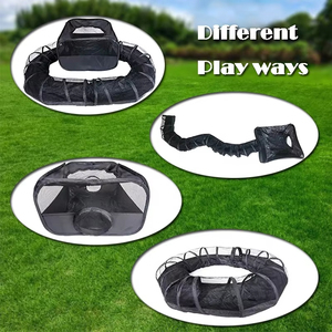 Corralito para mascotas de interior y exterior con túnel envolvente, recinto para cobayas, tienda de tubo emergente, <span class=keywords><strong>conejo</strong></span>, hurón para correr, ejercicio, corralito para mascotas - Product Image 4