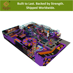 BAIHE Centre de jeu professionnel pour enfants Toboggans en plastique Ensemble aire de jeux intérieure pour enfants - Product Image 4