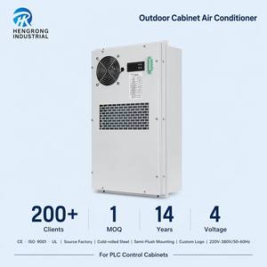 เครื่องปรับอากาศแบบตู้สำหรับใช้งานกลางแจ้ง Hengrong WEA-1000W แบบกึ่งฝังในตัว ใช้สารทำความเย็น R134a ได้รับการรับรองมาตรฐาน CE ควบคุมด้วย PLC ระบบทำความเย็น Hitachi Compr - Product Image 2