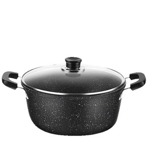 <span class=keywords><strong>Olla</strong></span> para Sopa Antiadherente con Textura de Piedra Maifan, 5 Capas de Hierro Fundido, Asa con Aislamiento Térmico para Cocinar en Familia - Product Image 4