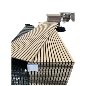 Panneau acoustique de haute qualité Akupanel Akoustik panneau Polyester latte en bois pour KTV chambre <span class=keywords><strong>appartement</strong></span> hôpital <span class=keywords><strong>insonorisation</strong></span> - Product Image 2