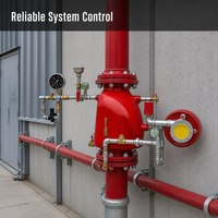 Katup Periksa Alarm Sistem Sprinkler Kebakaran yang Disetujui, Rakitan Katup Alarm Basah dengan Motor Air untuk Perlindungan Kebakaran