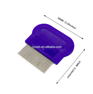 Venta al por mayor de alta calidad de agarre cómodo sin pérdida de dientes peine de eliminación de Piojos para el cuidado del perro gato peine sin liendres - Product Image 2