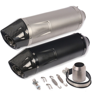 CHmotor Silencieux universel pour moto en fibre de carbone avec <span class=keywords><strong>DB</strong></span> <span class=keywords><strong>Killer</strong></span> pour Z900 CBR500R KTM390 RC390 R6 R1 Moto tout-terrain - Product Image 1