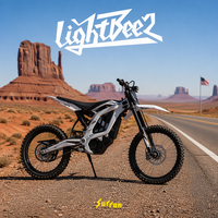 En stock, Surron Light Bee 2, moto électrique tout-terrain à couple élevé de 24 kW, 78,54 V, 45 Ah