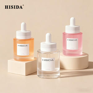 Logo personnalisé Bouteilles vides d'huile essentielle Orange Cylindre 20ml 30ml 40ml 50ml 60ml 100ml Flacon compte-gouttes en verre avec bouchon noir - Product Image 4