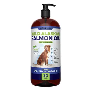 Pet Liquid Food Supplement with Wild Alaskan Salmon Oil for dog to support joint, brain and immune system