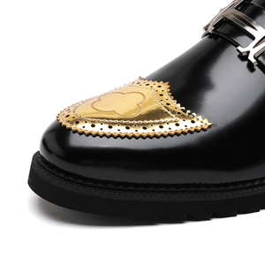 Chaussures Oxford habillées pour hommes en PU de haute qualité, à bout pointu, rehaussantes, souples et confortables, idéales pour le bureau et les occasions formelles - Product Image 5