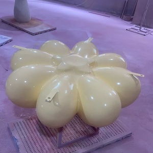 Escultura de Tulipán de Fibra de Vidrio Resistente para Exteriores, Arte Floral Personalizado de FRP para Jardín, Área Escénica, Decoración, Estatua para Fotos - Product Image 2