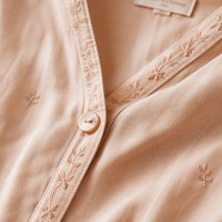 Chemisier ample en soie et lin pour femme, personnalisé avec logo, collection Printemps/Été, marque privée, broderie Portofino, OEM, tailles S-5XL