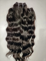 Extensions de cheveux humains indiens directement de l'usine, cuticules alignées, bouclés et volumineux, provenant d'un seul donneur, lots de mèches de cheveux.