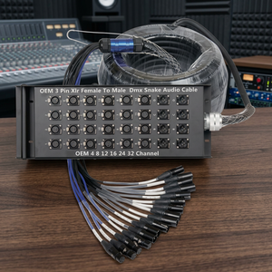 Câble audio multicanal OEM 30m XLR mâle-femelle tressé et blindé pour microphone, haut-parleur et éclairage de scène - Product Image 3