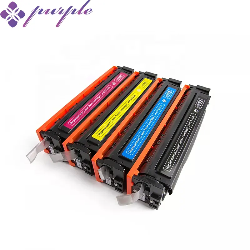 Màu tím 205A cf530a cf530x cf531a cf532a cf533a cho màu Laserjet Pro Mfp m181fw m180n cf530a màu Toner Cartridge