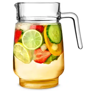 China supplier food grade glass ware jug 1l small glass pitchers