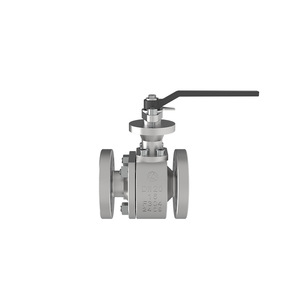 Vanne à boisseau sphérique Oram DQ41F-16P DN20 à commande manuelle, raccordement à bride, en acier inoxydable pour l'industrie pétrochimique - Product Image 1