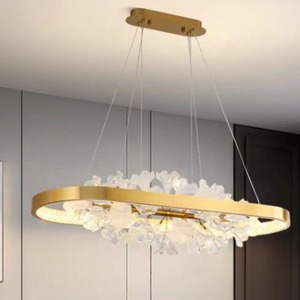 <span class=keywords><strong>Luz</strong></span> de lujo posmoderna minimalista cristal nórdico Morning Glory lámpara colgante para sala de estar dormitorio comedor - Product Image 4