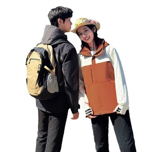 3 In 1 Silver Fox <b>Fur</b> <b>Lined</b> Outdoor <b>Jacket</b> Waterproof Windproof Removable Liner Hiking Mountaineering Unisex - Product Image 5